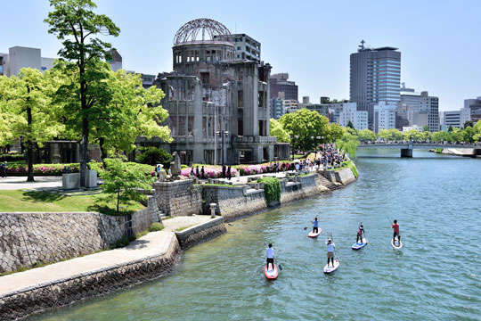 広島県広島市にある原爆ドームの写真
