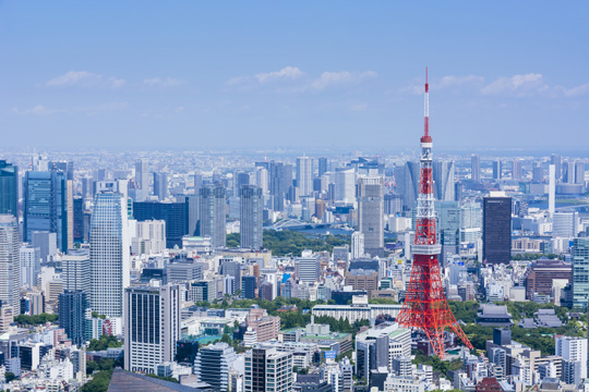 東京都港区にある東京タワーの写真